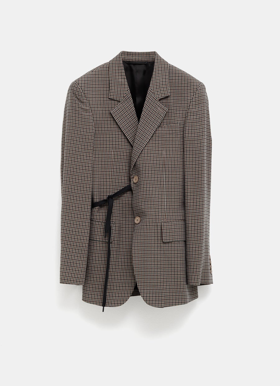 Chaqueta de sastrería cruzada para mujer