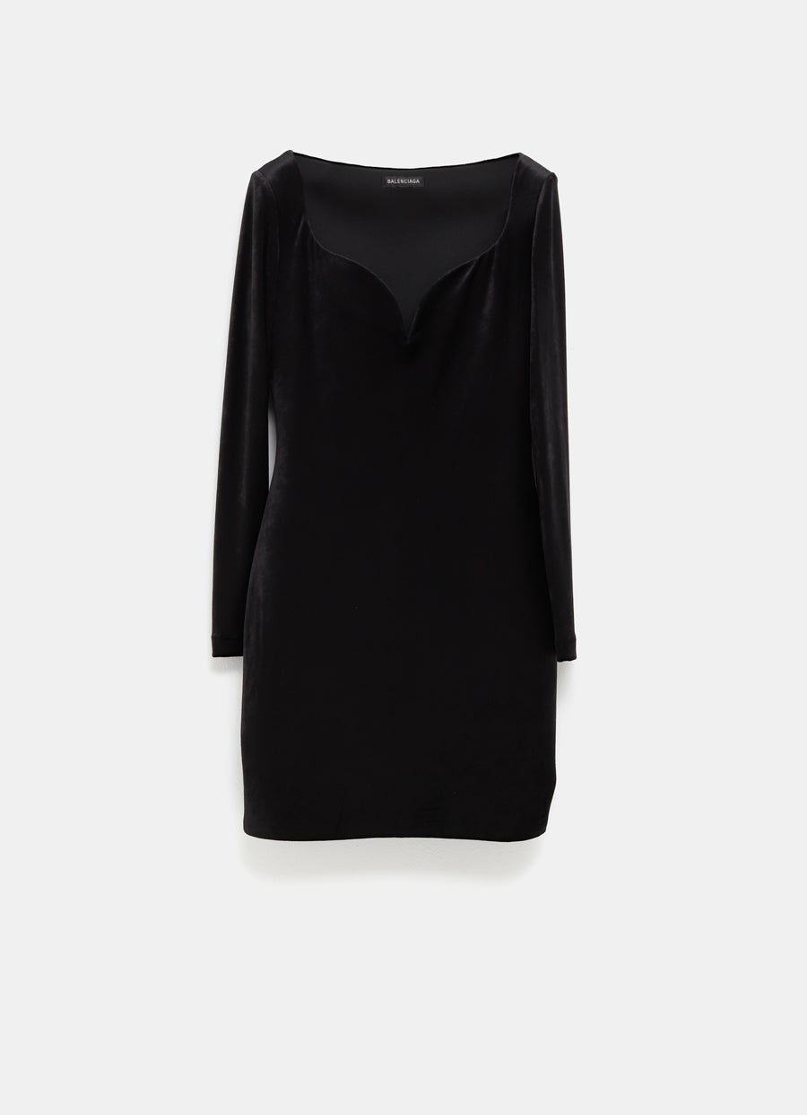 Vestido de escote corazón para mujer