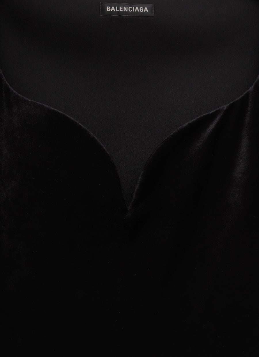 Vestido de escote corazón para mujer