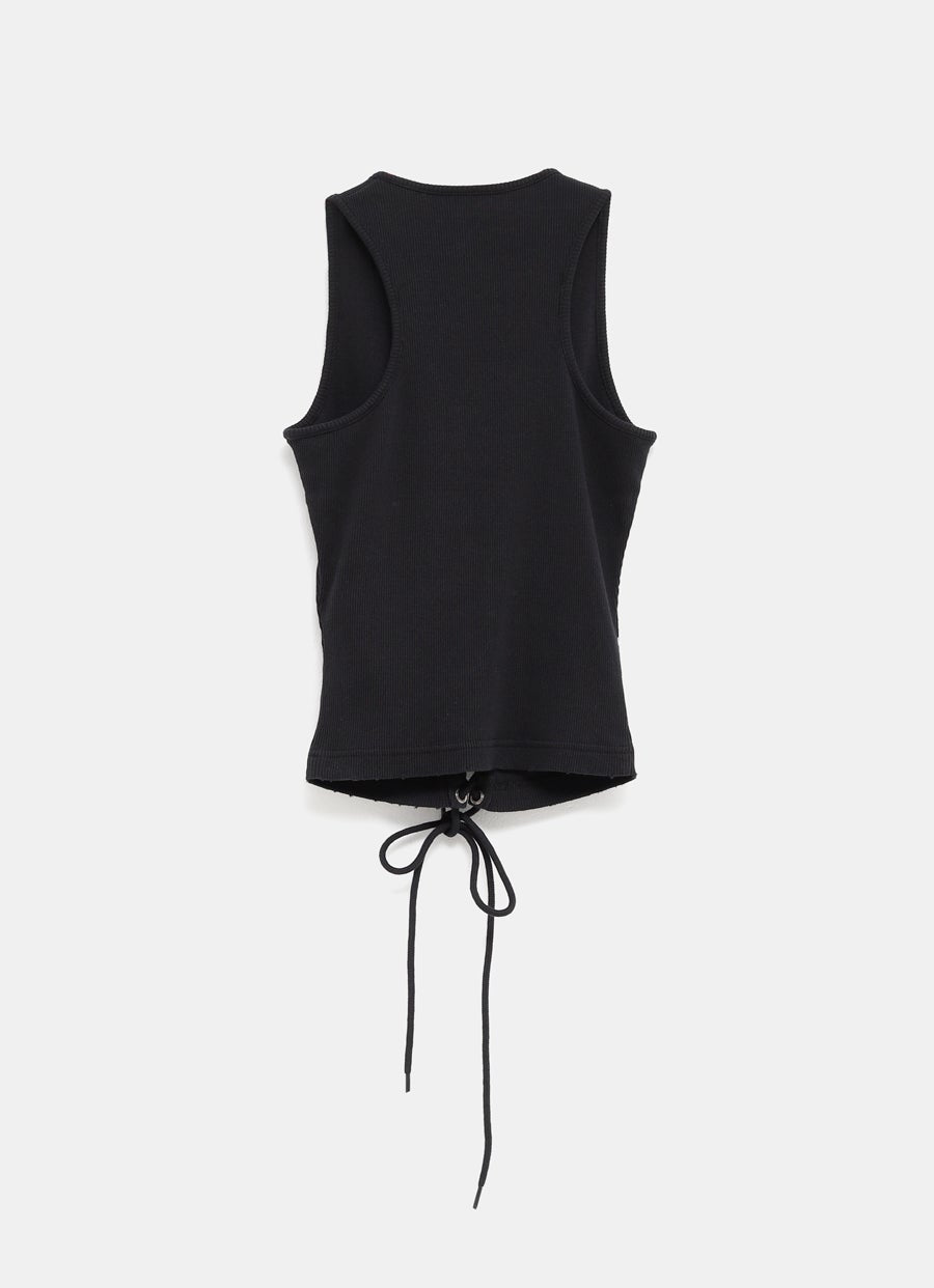 Top con cordones para mujer