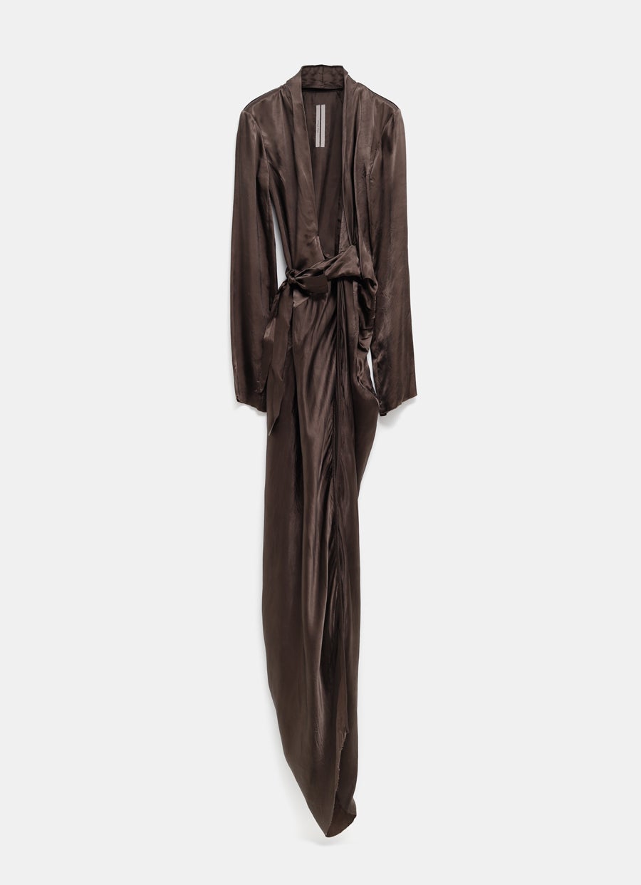 Vestido de noche cruzado