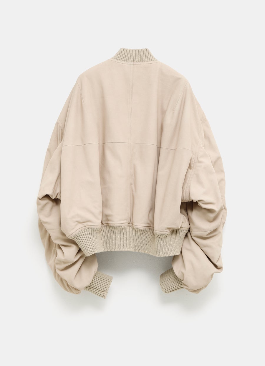 Bomber reversible de piel