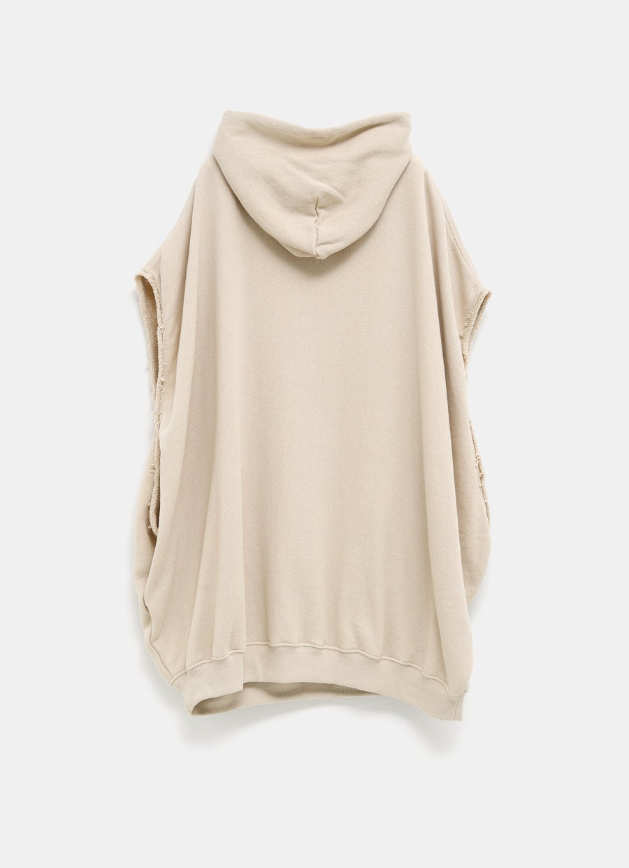 Sudadera con capucha y sin mangas para mujer