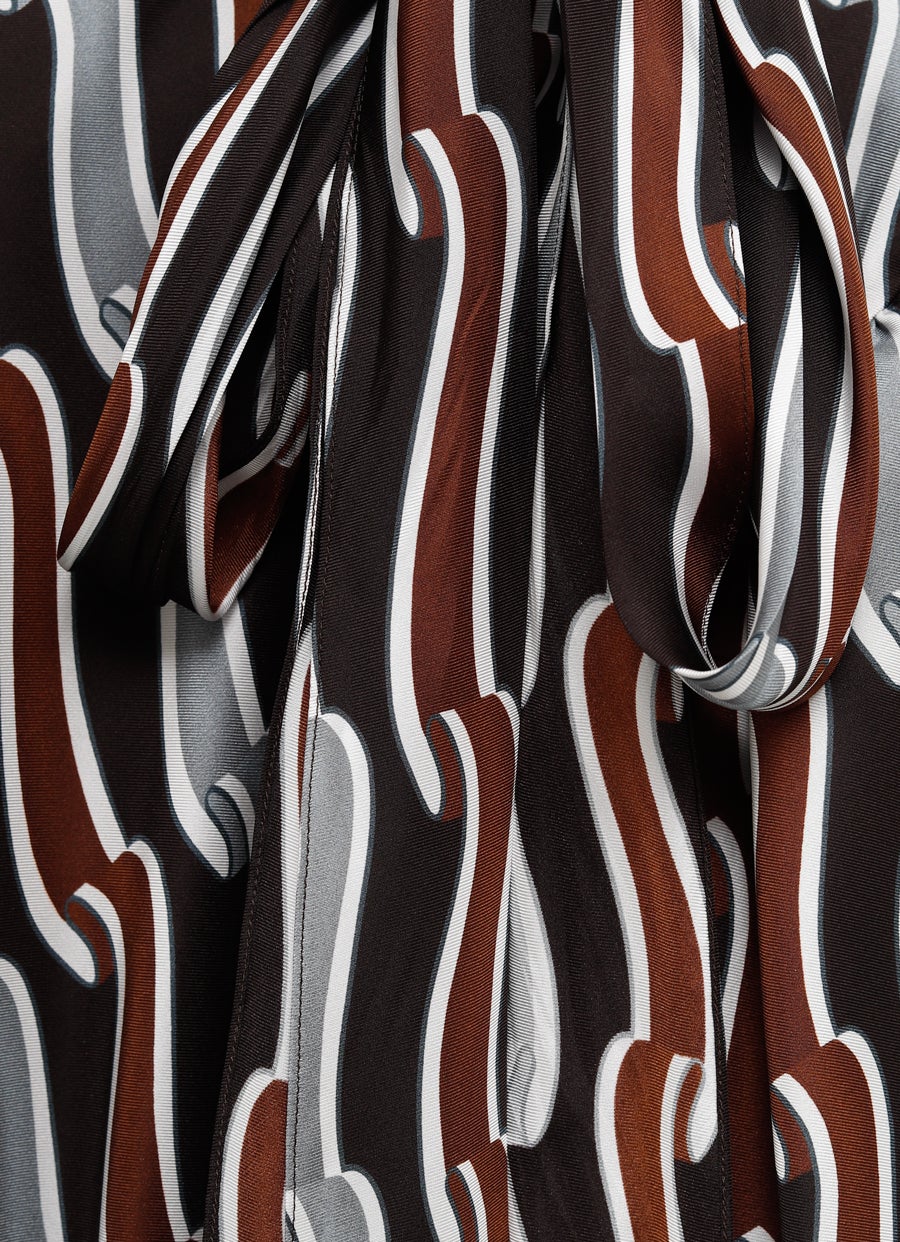 Camisa de sarga con estampado para mujer