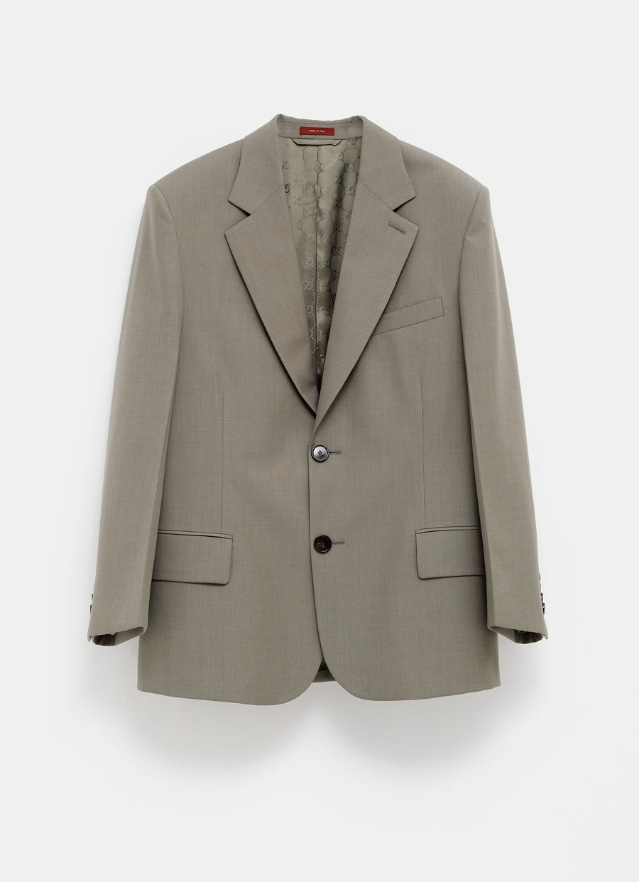 Chaqueta sencilla de lana seca para mujer