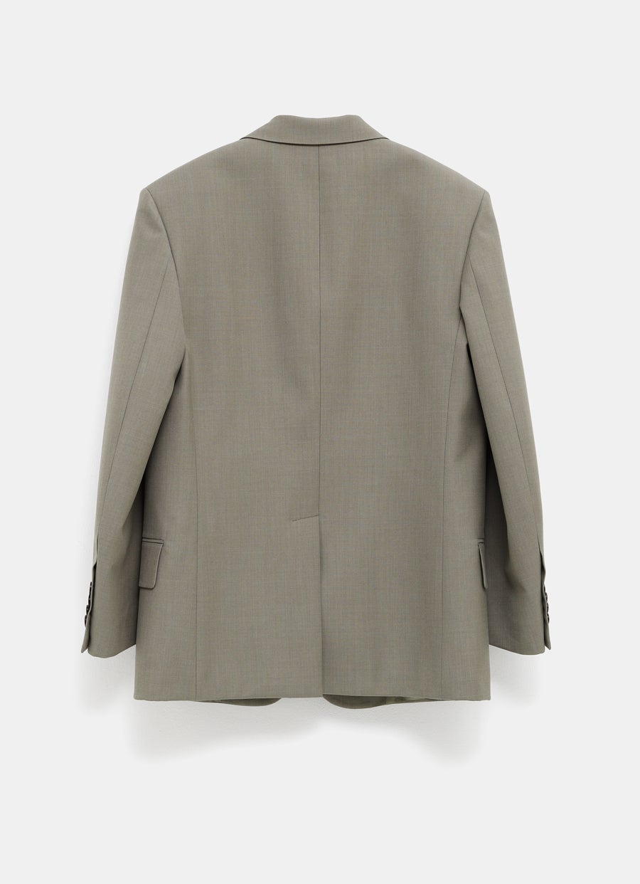 Chaqueta sencilla de lana seca para mujer