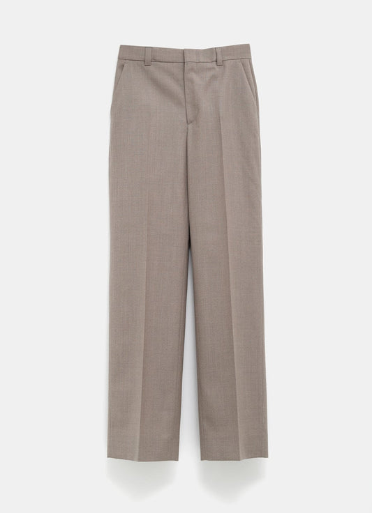 Pantalón de mouliné de lana para mujer