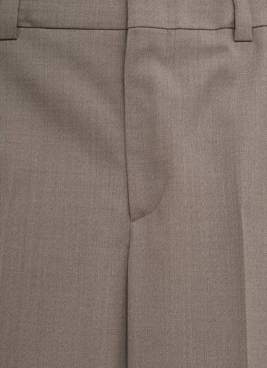 Pantalón de mouliné de lana para mujer