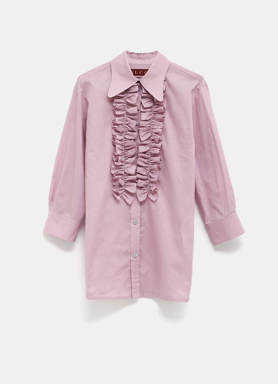 Camisa con volantes para mujer