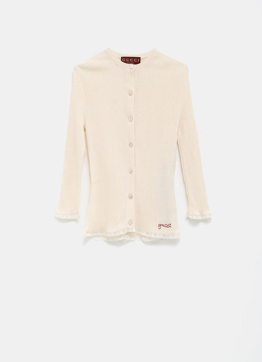 Cárdigan acanalado para mujer