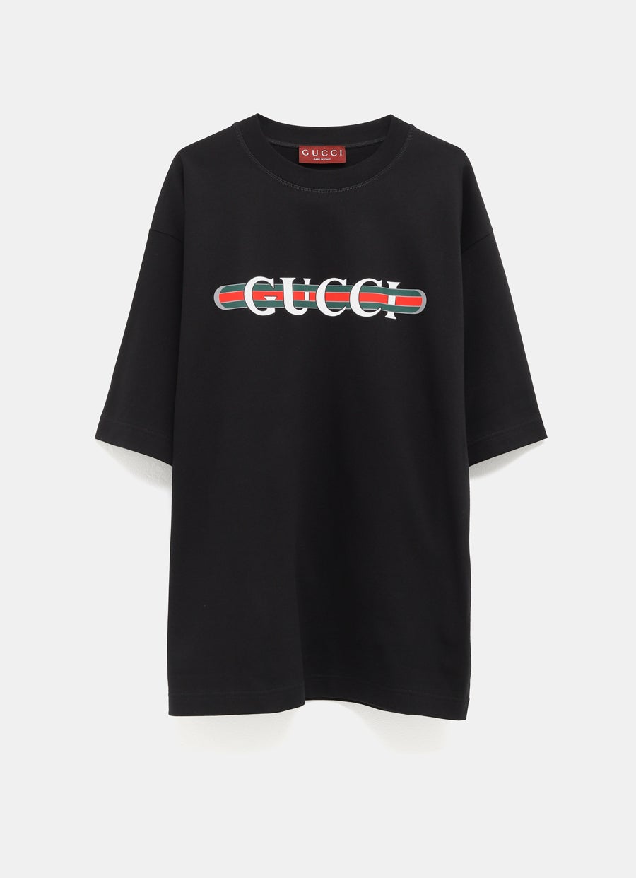 Camiseta con tribanda Web para hombre