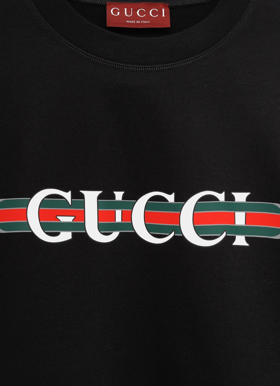 Camiseta con tribanda Web para hombre