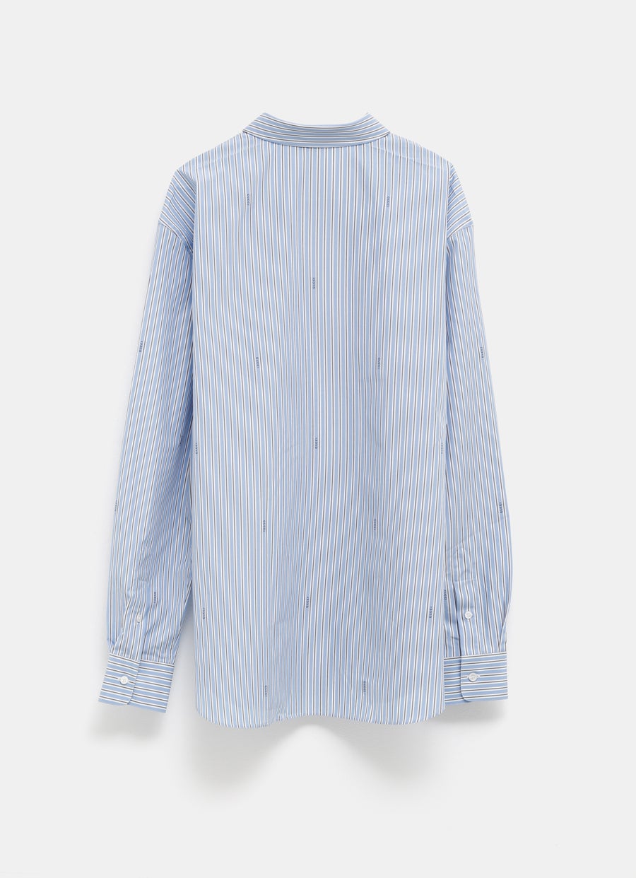 Camisa de algodón a rayas para hombre