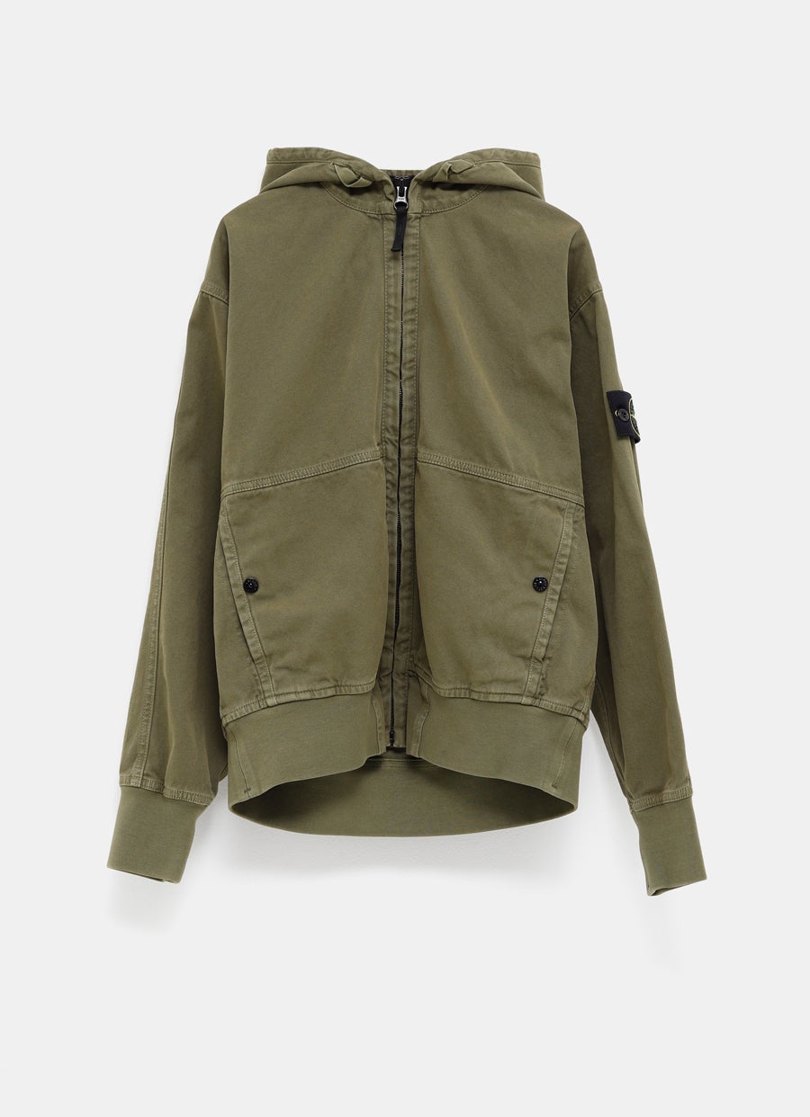 Chaqueta de lona con capucha