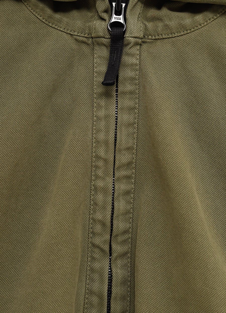 Chaqueta de lona con capucha