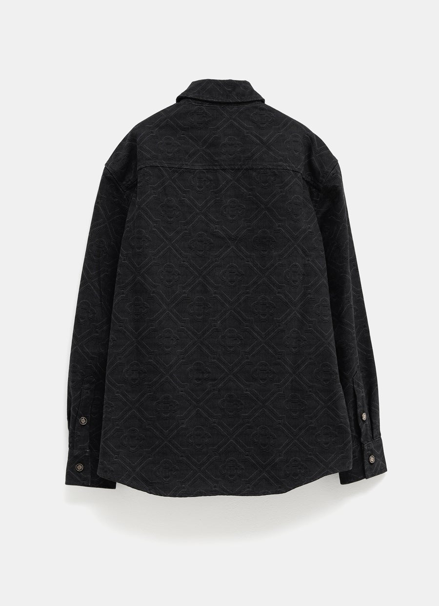 Camisa denim con monograma a láser