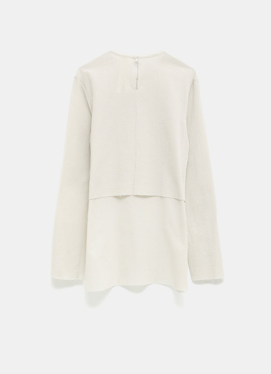 Top con parte frontal más larga