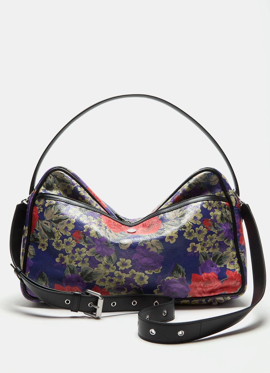 Bolso de hombro Camero Camera 80s Flower