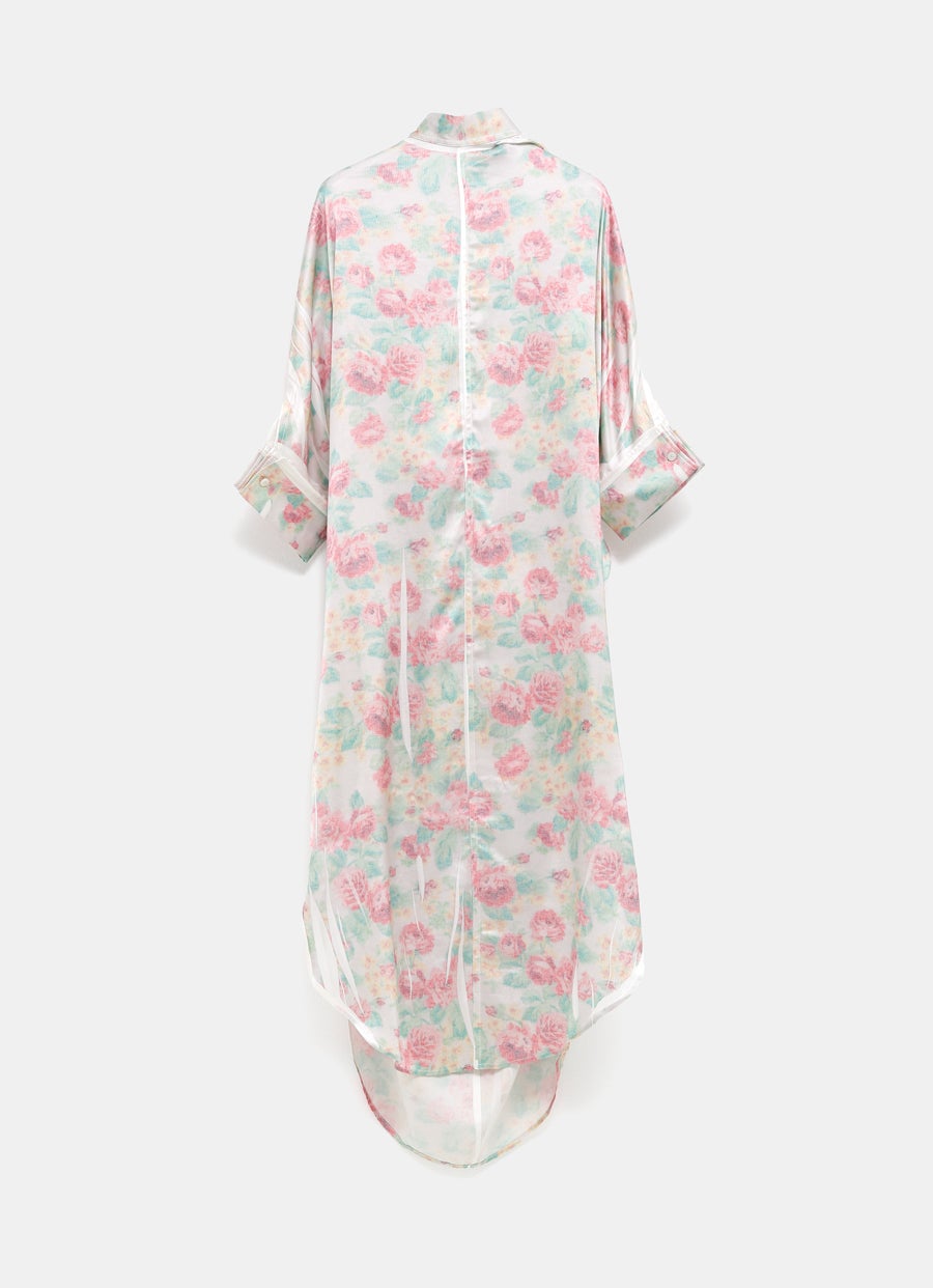 Vestido floral con lazada