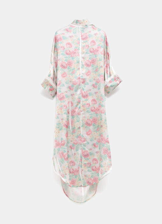 Vestido floral con lazada