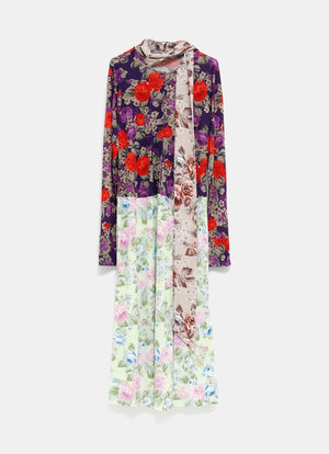 Vestido floral con manga larga