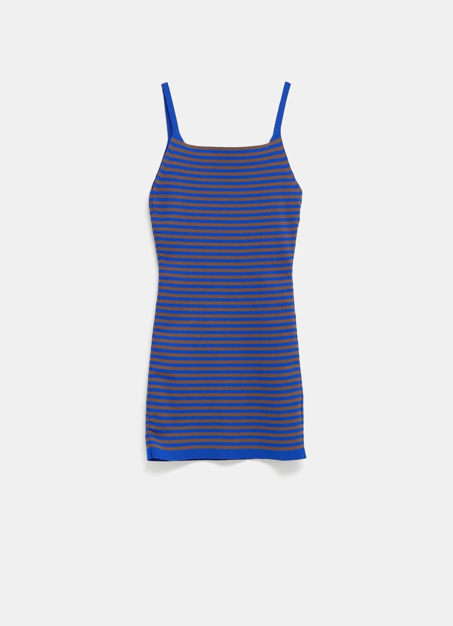 Vestido de tirantes a rayas