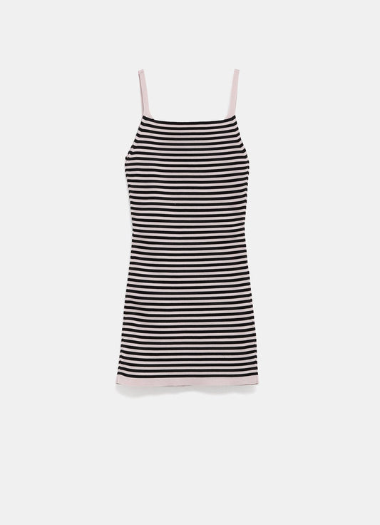 Vestido de tirantes a rayas