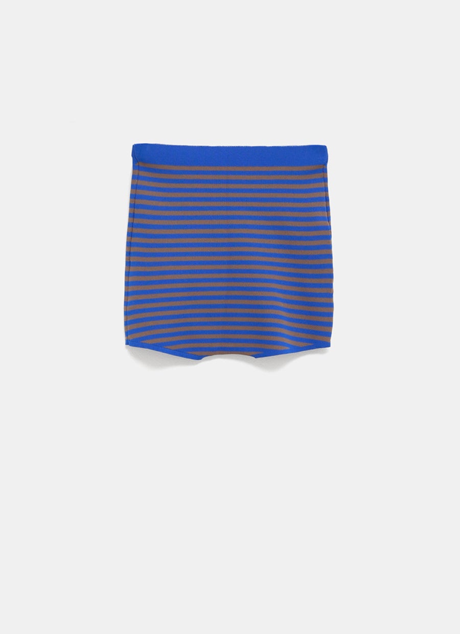 Pantalón mini a rayas