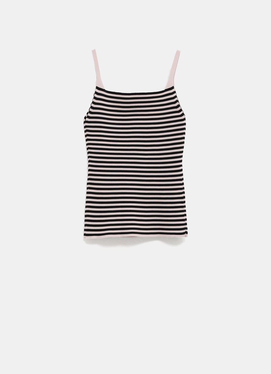 Top de tirantes a rayas
