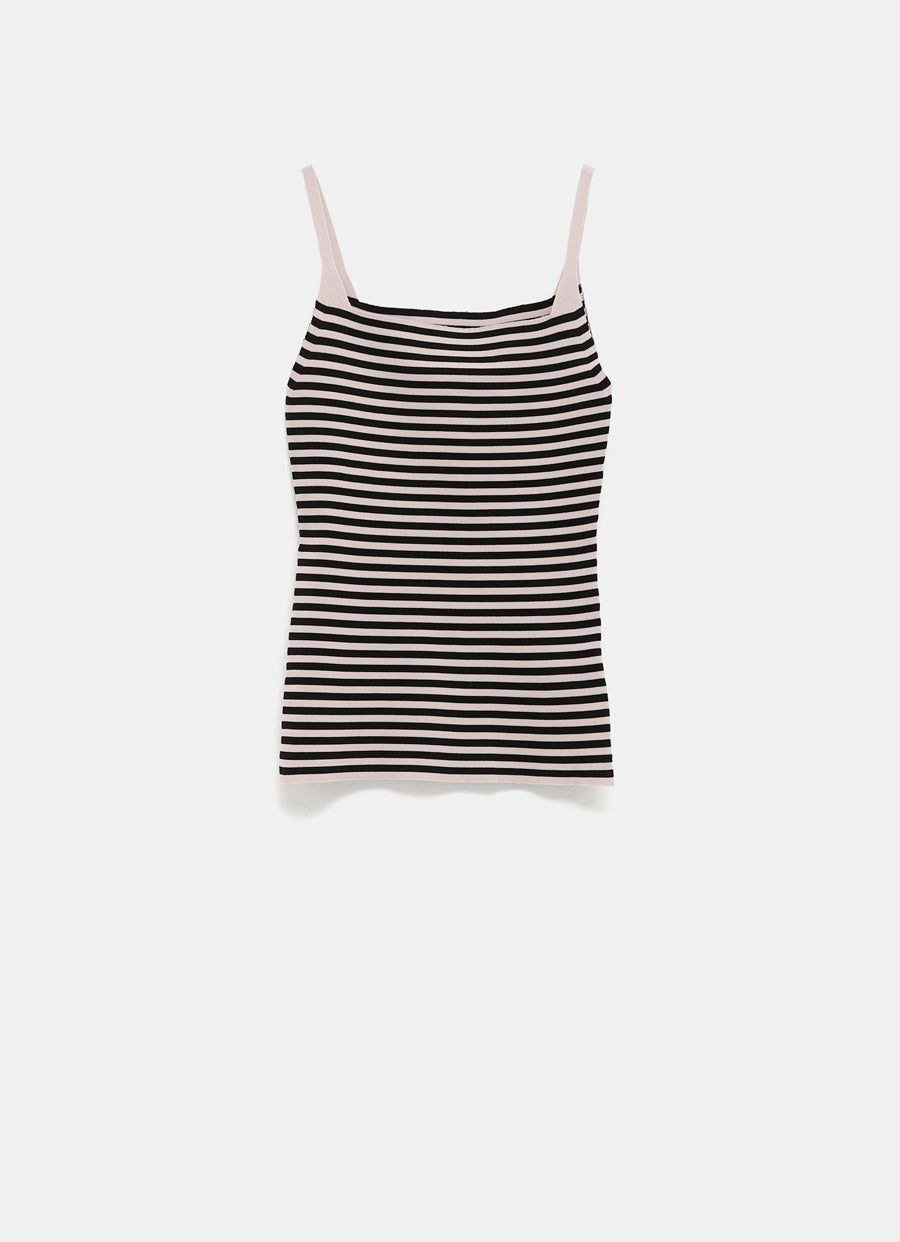 Top de tirantes a rayas