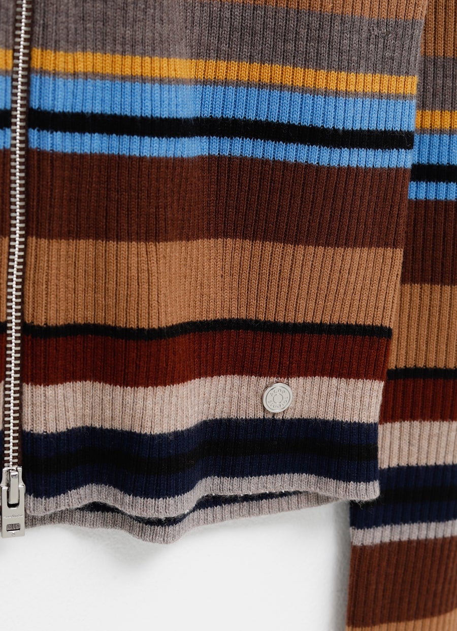 Cárdigan con cremallera para mujer