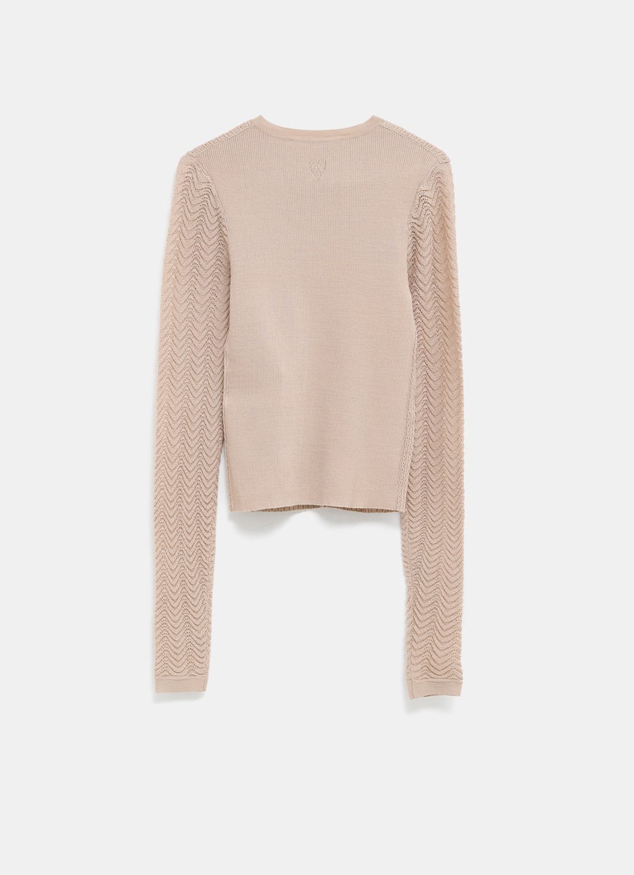 Cárdigan de canalé para mujer