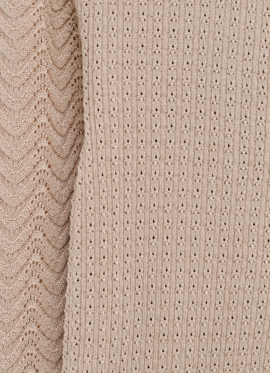 Cárdigan de canalé para mujer