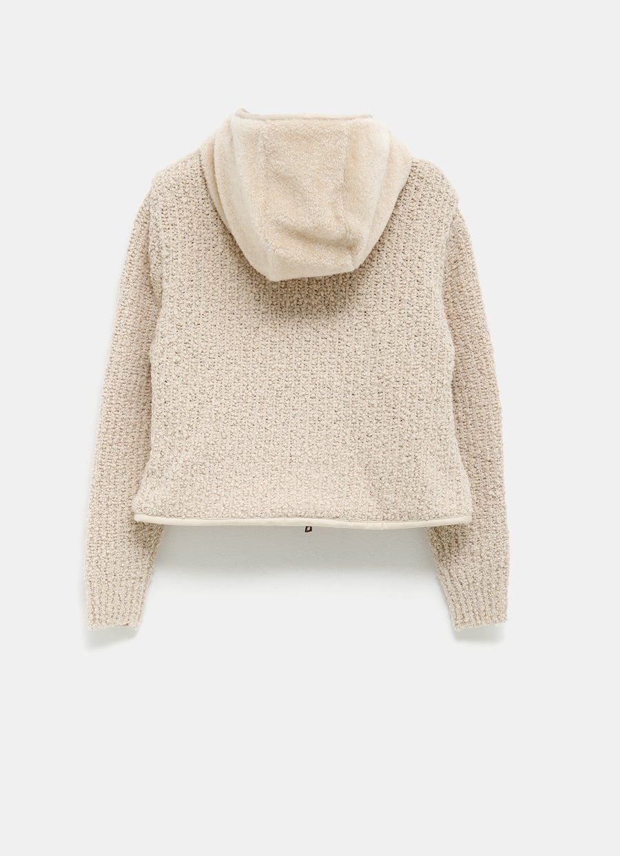 Sudadera Teddy con capucha para mujer