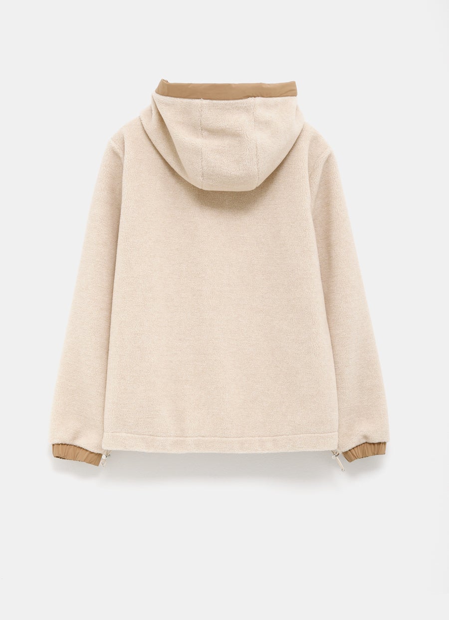 Sudadera Teddy con capucha para hombre