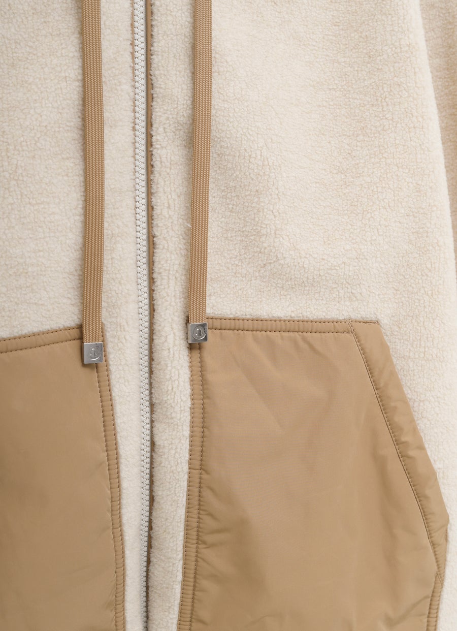 Sudadera Teddy con capucha para hombre