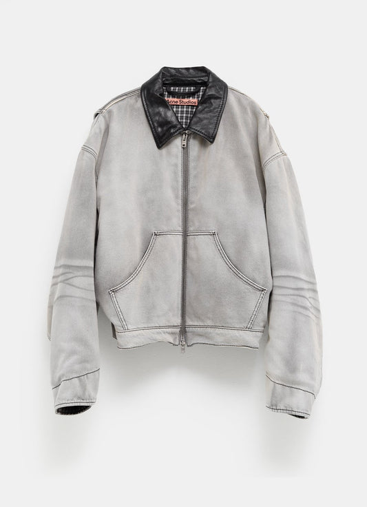 Chaqueta vaquera desteñida para hombre