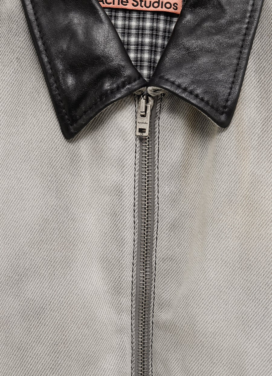 Chaqueta vaquera desteñida para hombre