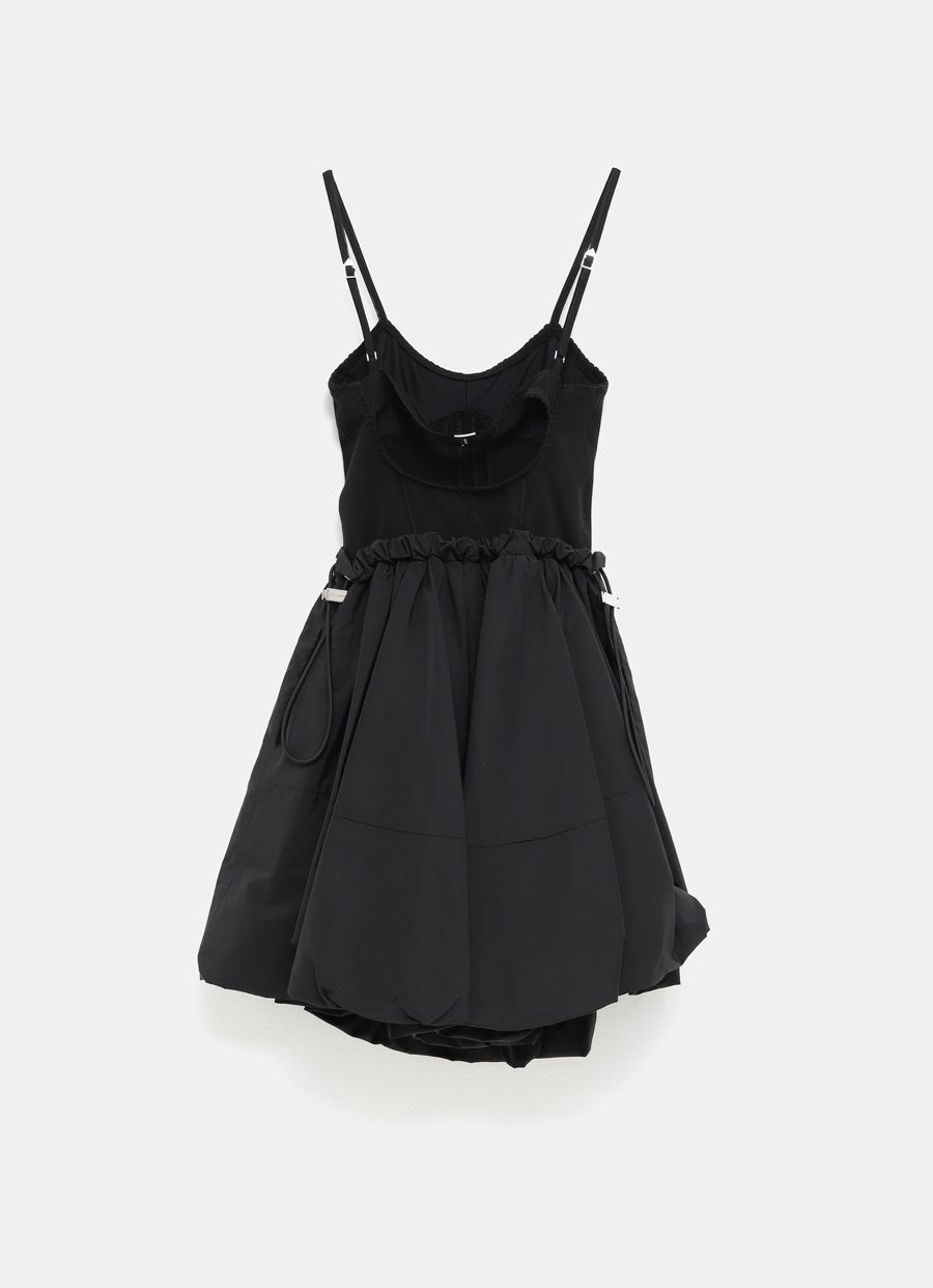 Vestido mini de tafetán