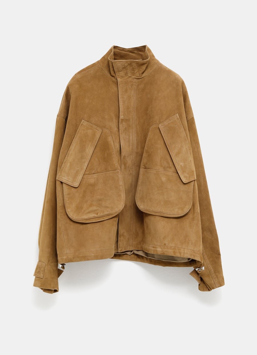 Chaqueta bomber de ante