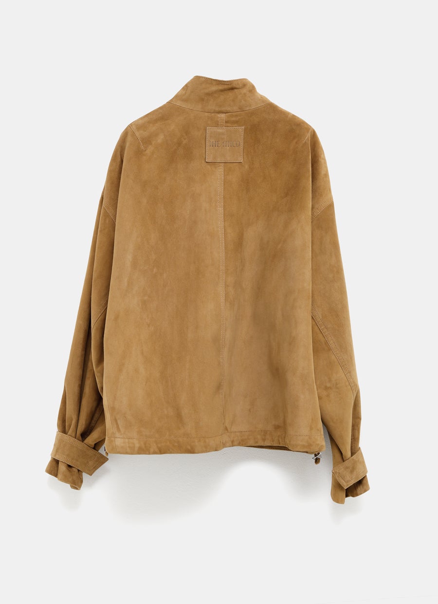 Chaqueta bomber de ante