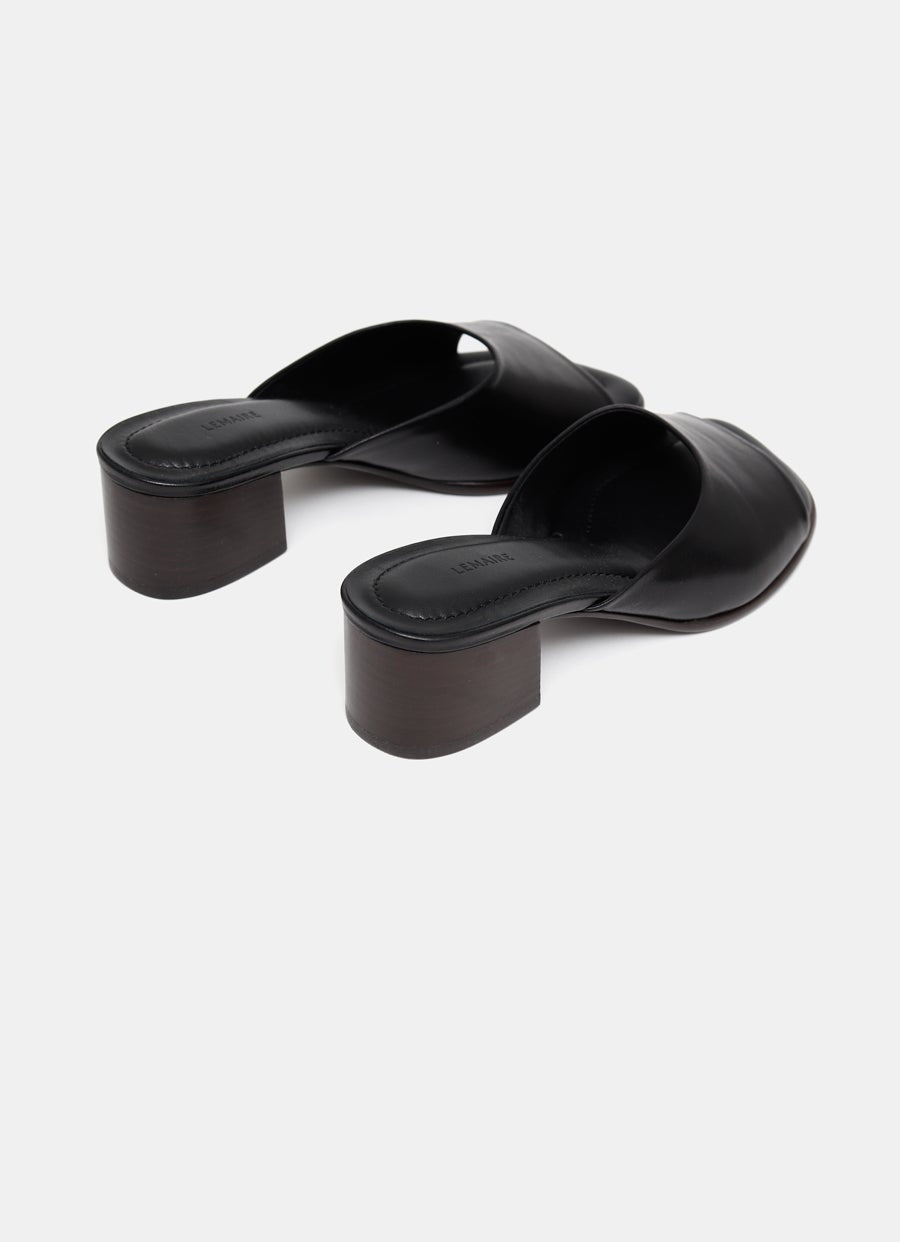 Mules cuadradas de tacón