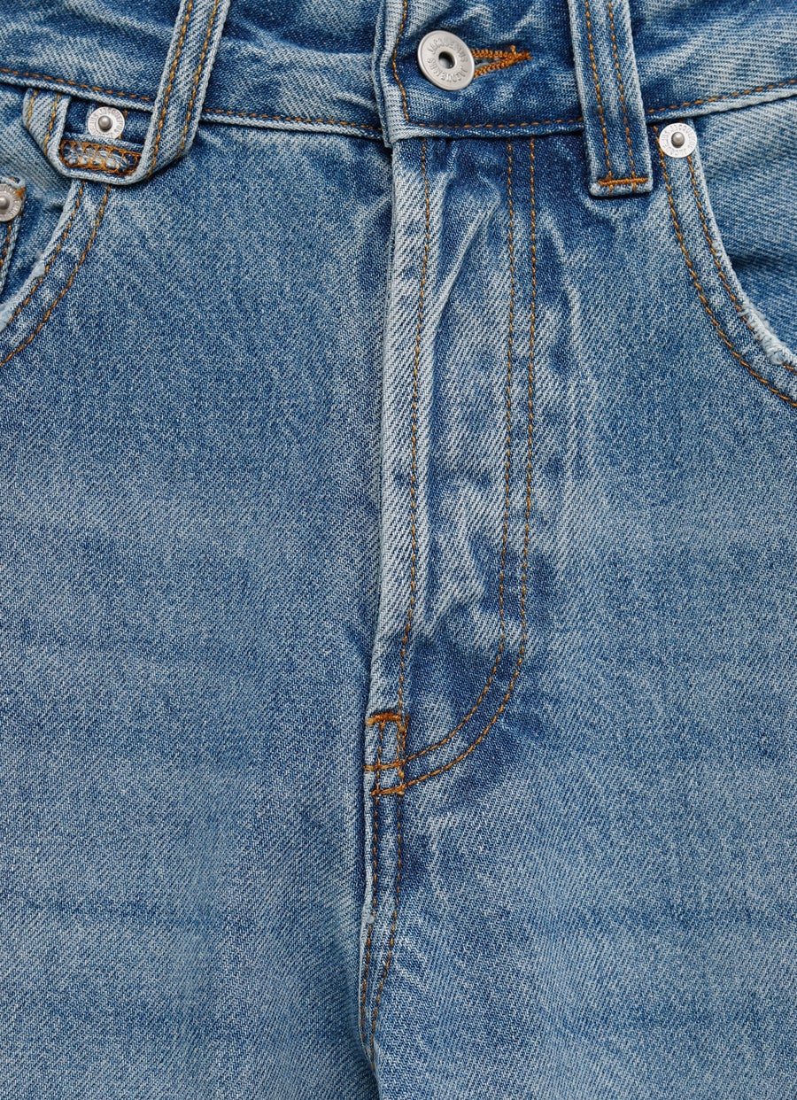 Pantalón vaquero ancho de-Nîmes para mujer