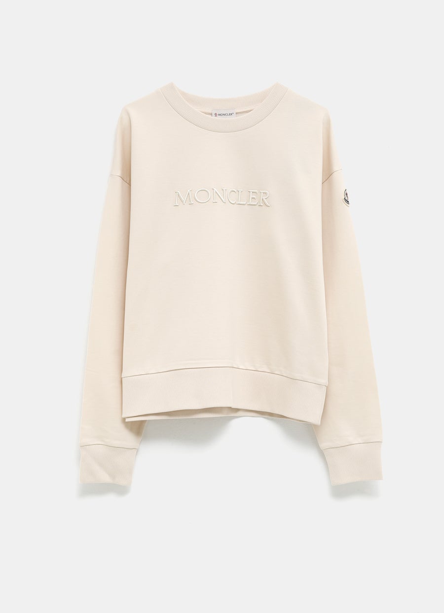 Sudadera con logo bordado para mujer