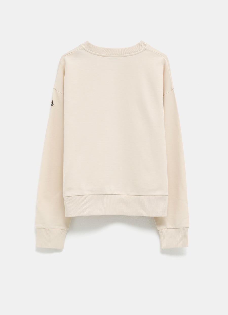 Sudadera con logo bordado para mujer