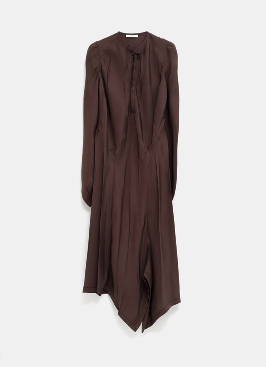 Vestido al bies con pliegues