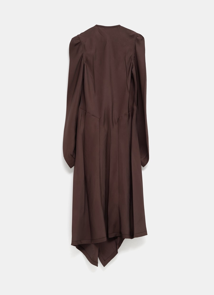 Vestido al bies con pliegues