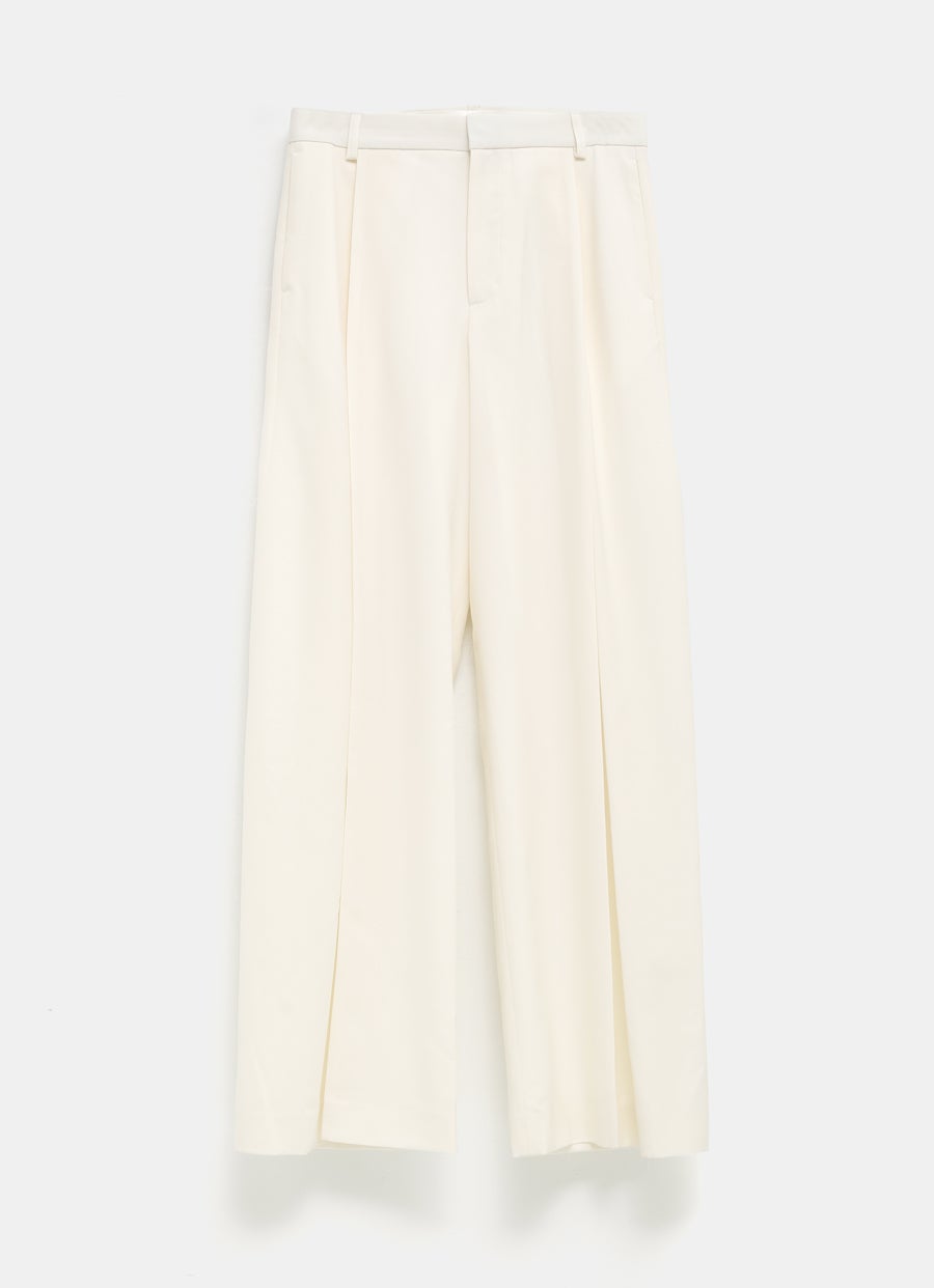 Pantalón de lana con pinzas