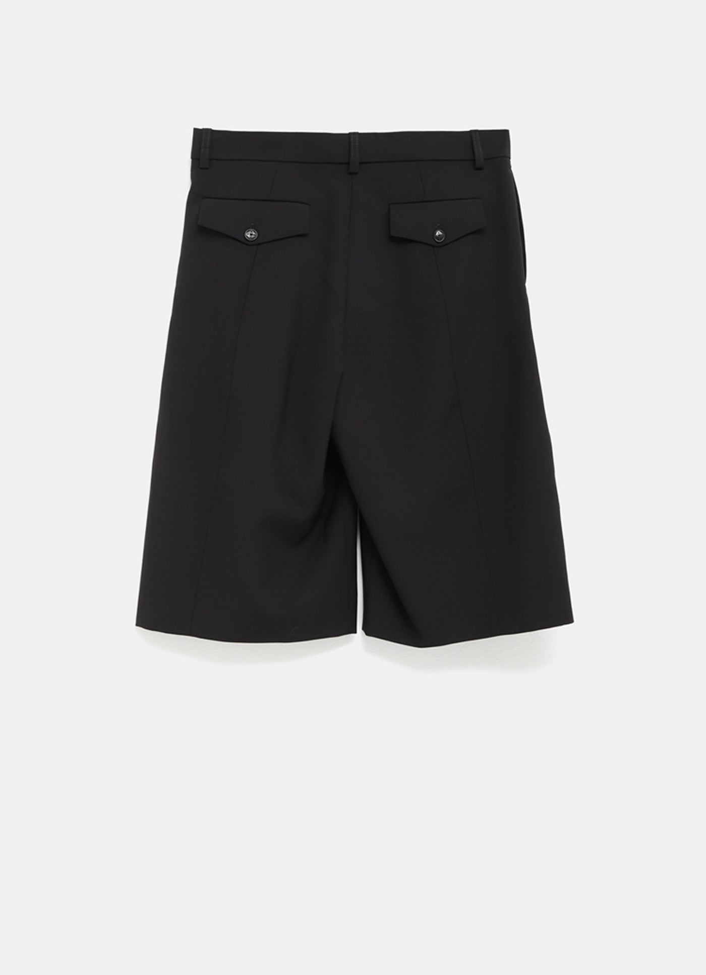 Pantalón corto de lana con pinzas