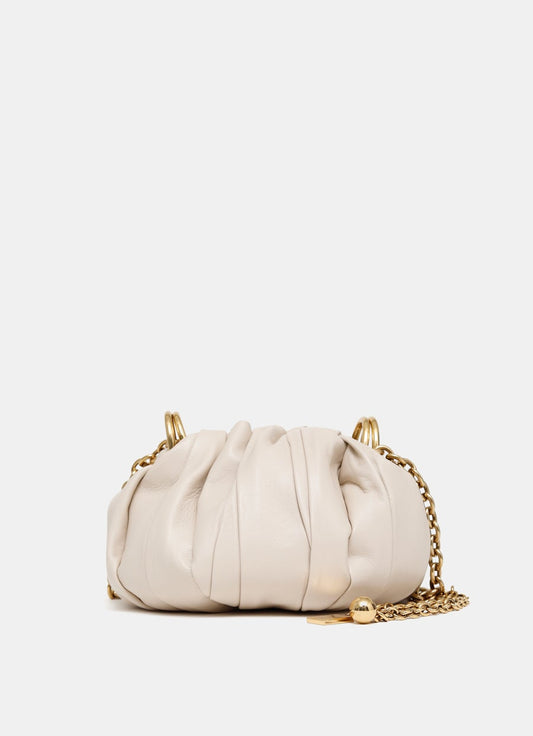 Bolso de hombro Plissé con cadena